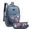 Kit Jeans Carinhas - Mochila e Estojo Azul